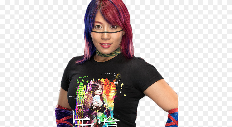 Asuka Wwe, Woman, T-shirt, Person, Female Free Transparent Png