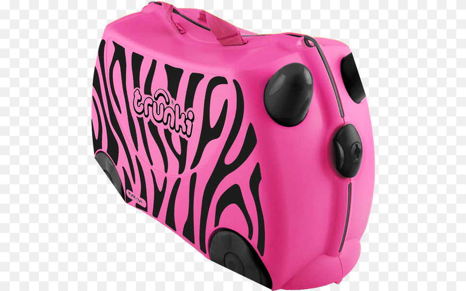 Pink Zebra Logo, Baggage, Suitcase, Clothing, Hardhat Free Transparent Png
