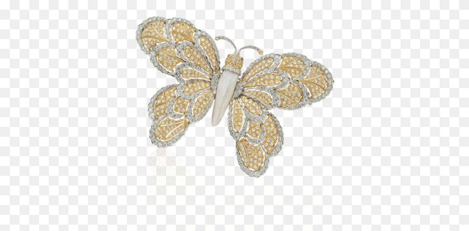 Gold Butterfly, Accessories, Brooch, Jewelry, Plant Free Png