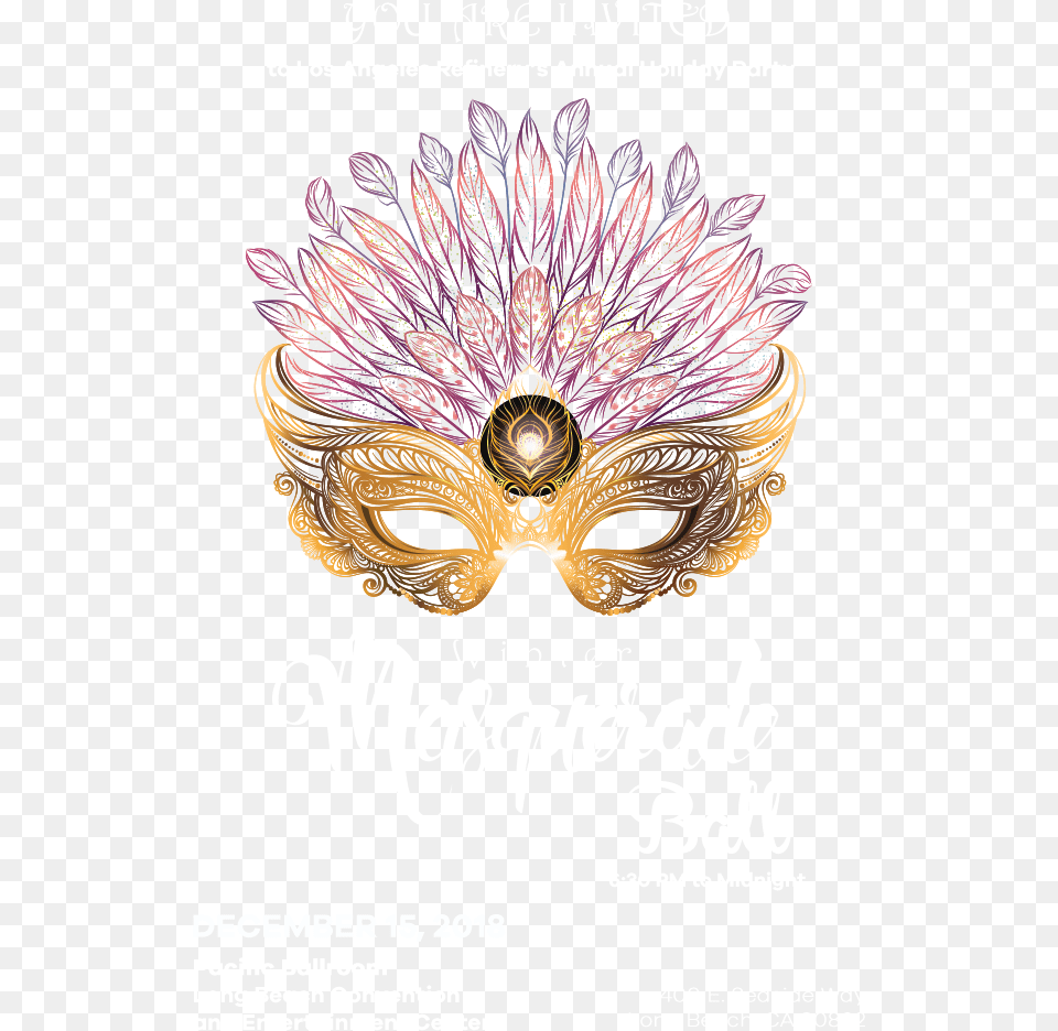 Gold Masquerade Mask, Carnival, Crowd, Person, Plant Free Png Download