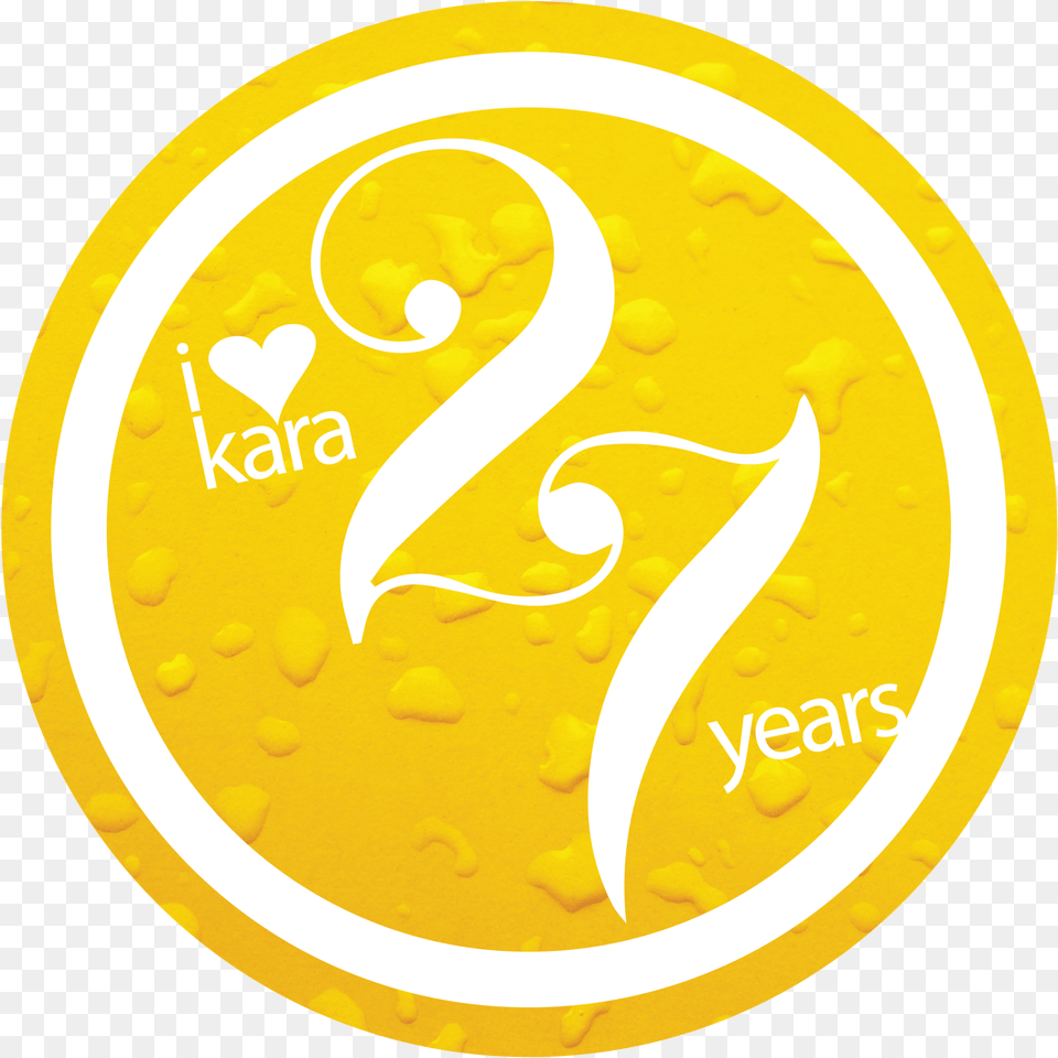 27th Anniversary Logo Love Song, Gold Free Png