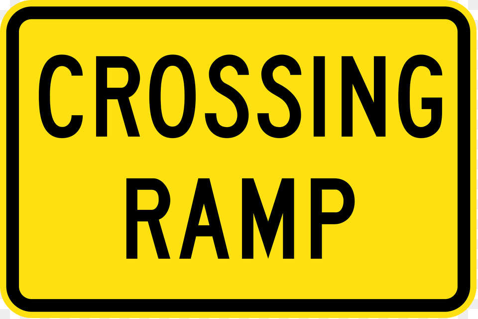 28 Crossing Ramp Clipart, Sign, Symbol, Text, License Plate Png Image