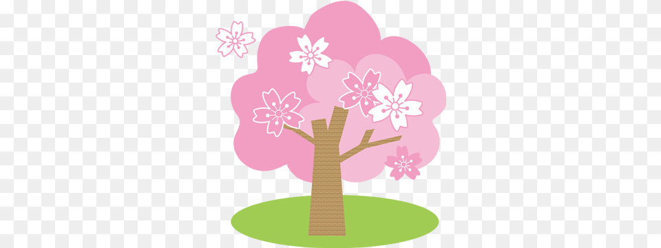 Sakura Branch, Flower, Plant, Geranium, Cherry Blossom Png Image
