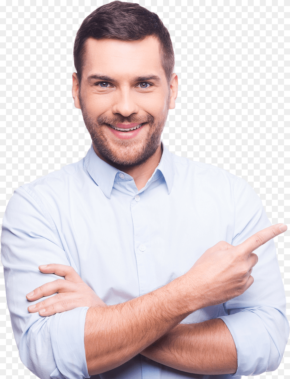 Man Pointing, Smile, Shirt, Person, Head Free Transparent Png
