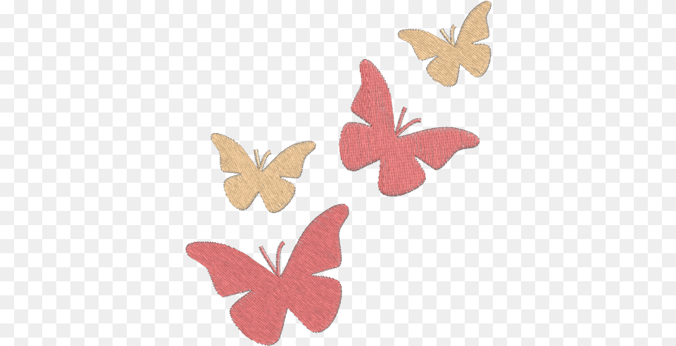 Borboleta, Applique, Pattern, Flower, Plant Free Png Download