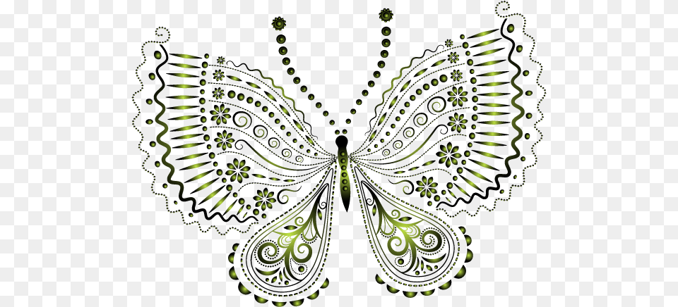 Butterfly Outline, Art, Floral Design, Graphics, Pattern Png Image