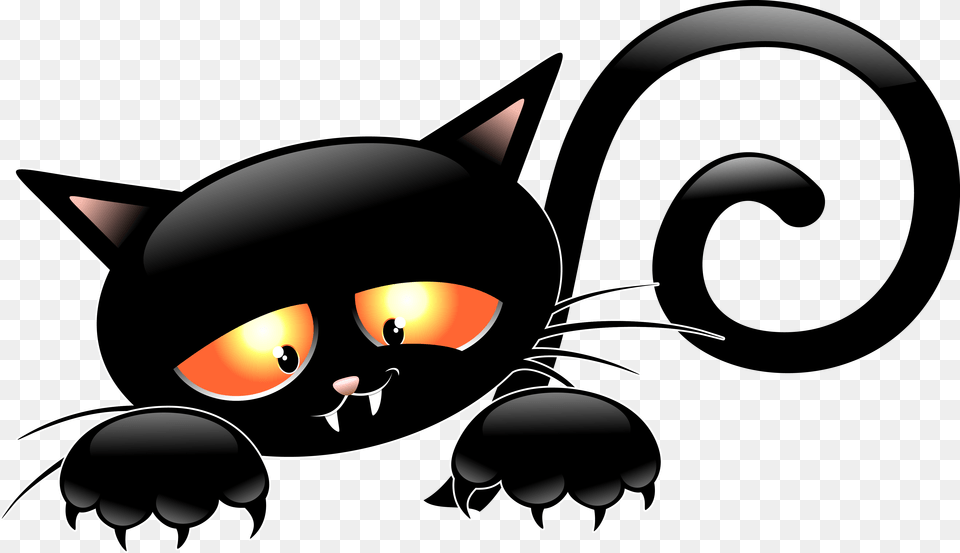 Orig Clipart Black Cat Halloween Silhouette, Electronics, Hardware, Appliance, Ceiling Fan Free Transparent Png