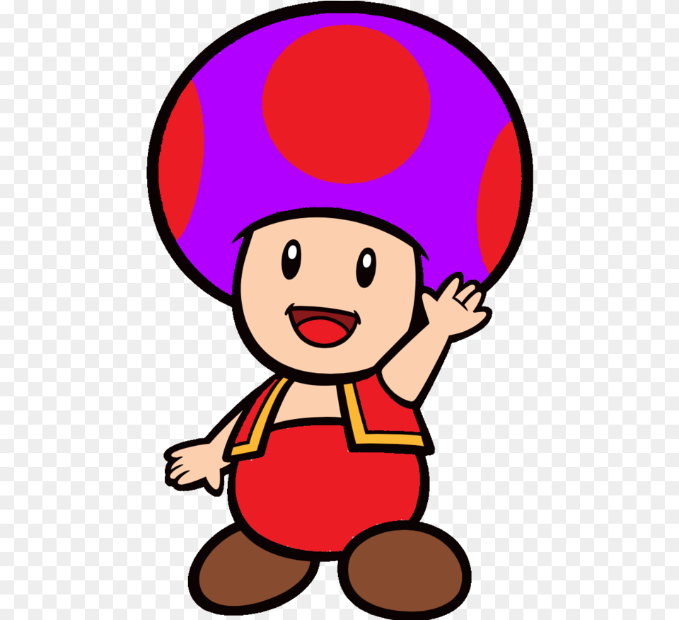 2d Fire Purple Toad 65 Ultra Pro Super Mario Green Toad Super Mario, Clothing, Hat, Face, Head Free Png Download
