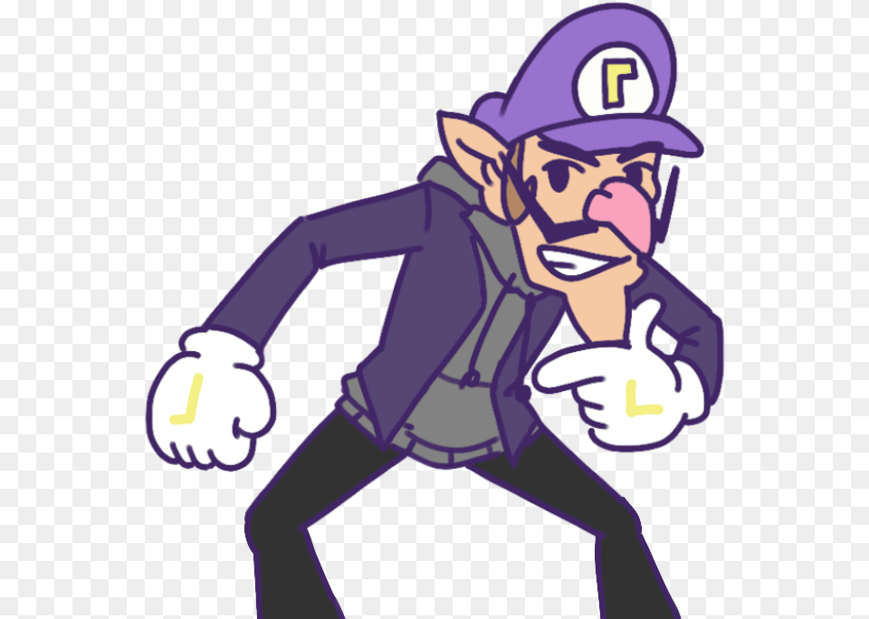 2d Retro Mario, Person, Purple, Face, Head Free Png Download