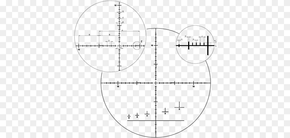 2fp Reticle, Gray Free Png Download