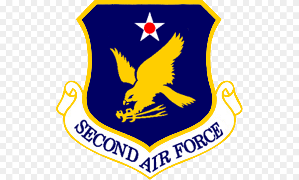 2nd Air Force Us Air Force Second Air Force, Emblem, Logo, Symbol, Animal Free Transparent Png