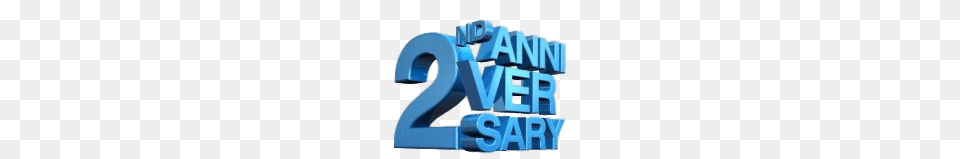 2nd Anniversary 3d, Text, Number, Symbol, Bulldozer Free Png