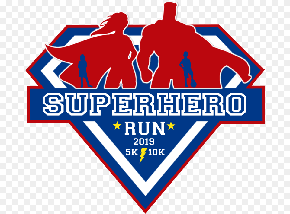 2nd Annual Superhero Run 5k 10k Emblem, Logo, Person, Baby, Symbol Png