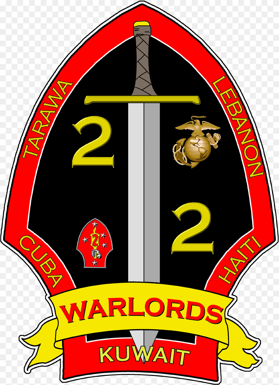 2nd Battalion 2nd Marines, Sword, Weapon, Symbol Png Image