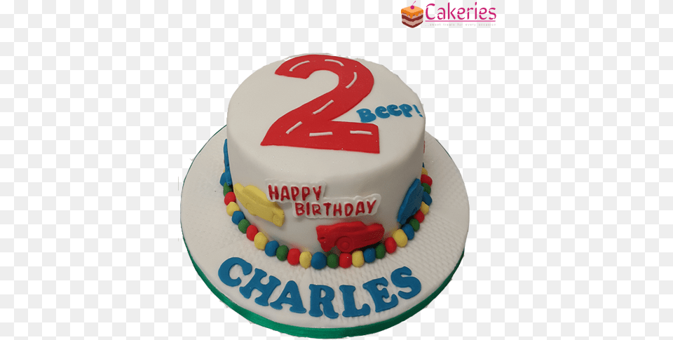 2nd Birthday Cake Cars Cakeries Transparent, Birthday Cake, Cream, Dessert, Food Free Png Download