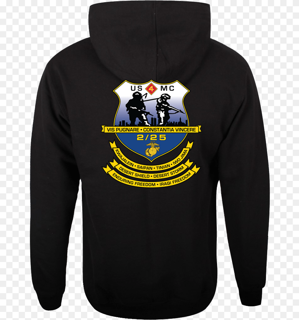 2nd Bn 25th Marines Hoodie Hoodie, Clothing, Knitwear, Long Sleeve, Sleeve Free Png Download