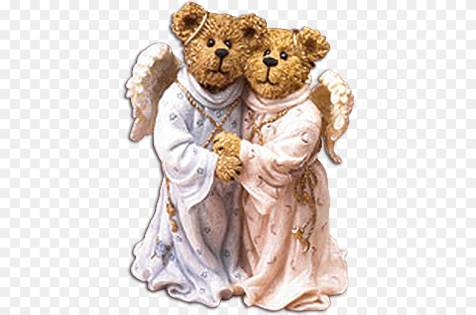 2nd Edition Boyds Bearstones Figurine Heavenly Friends Bear Figurine, Adult, Bride, Female, Person Free Transparent Png