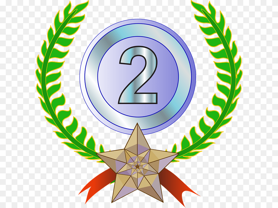 2nd Place Clipart, Symbol, Emblem, Number, Text Free Transparent Png