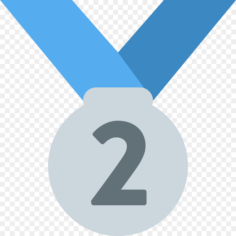 2nd Place Medal Emoji Clipart, Gold, Text, Symbol Free Png