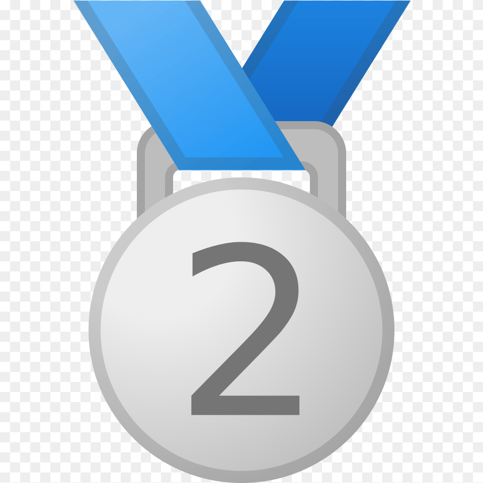 2nd Place Medal Icon Medal Emoji Messenger, Gold, Gold Medal, Trophy, Disk Free Transparent Png