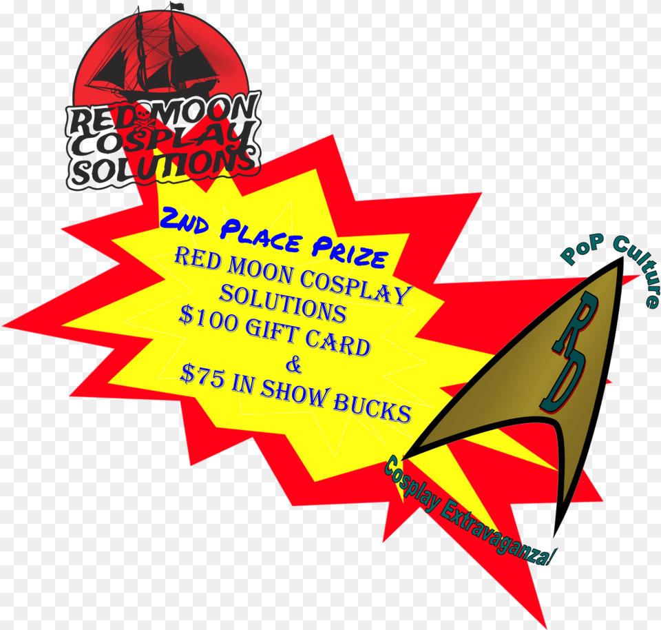 2nd Place Prize Red Moon Cosplay Solutions, Advertisement, Poster, Toy Png