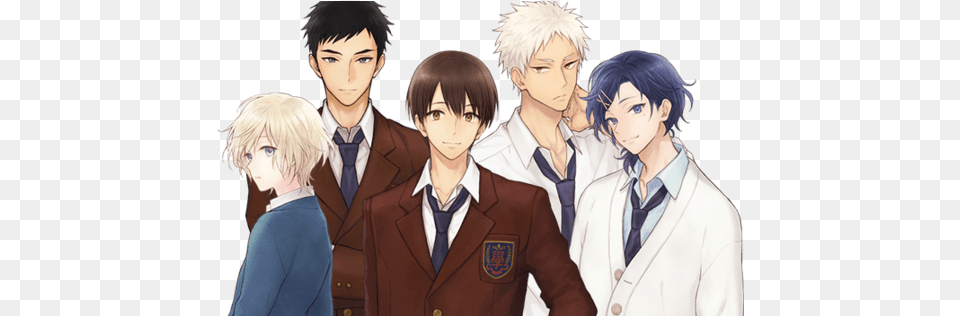 2nd Promo Video For Sanrio Boys Smartphone Dating App Group Of Boys Anime, Woman, Publication, Female, Comics Free Png