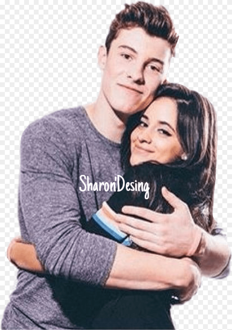3 Camila Cabello Y Shawn Mendes Cute Camila And Shawn, Hugging, Person, Adult, Male Free Png