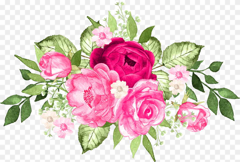 3 Flower Art Floral Painting Images Art Flowers, Flower Arrangement, Flower Bouquet, Plant, Rose Free Png