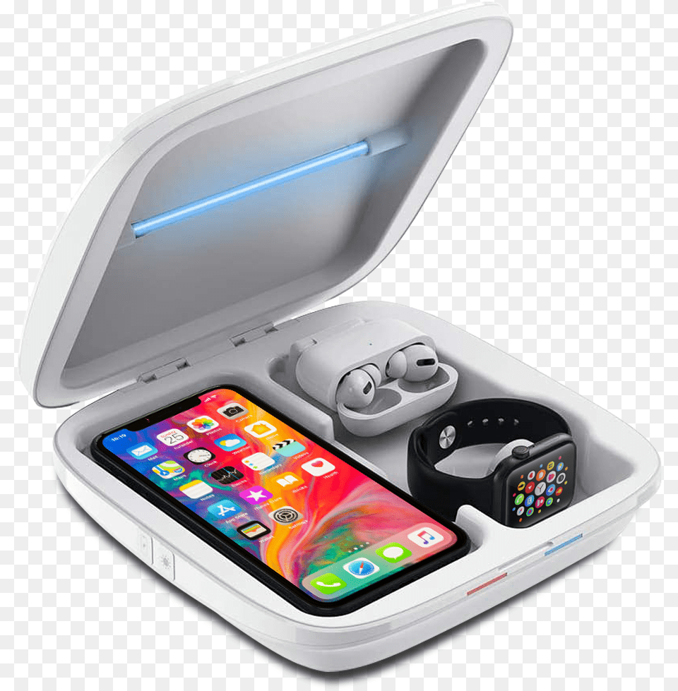 3 In 1 Uv Phone Sanitizer With Wireless Charger, Electronics, Mobile Phone Free Png