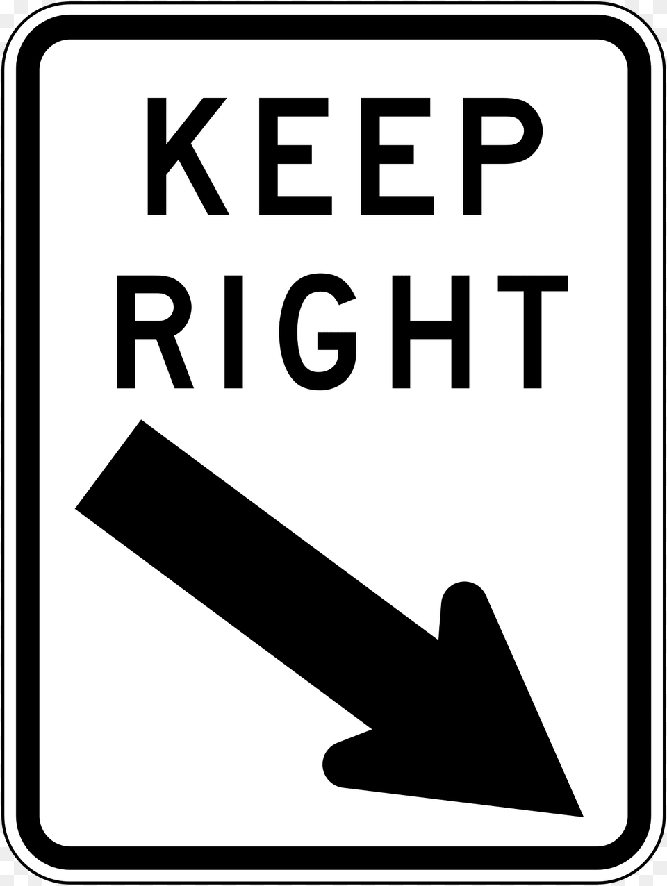 3 Keep Right Clipart, Sign, Symbol, Road Sign Free Png Download