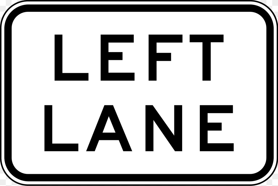 3 Left Lane Used With Bus Transit Or Truck Lane Signs Clipart, First Aid, Sign, Symbol, Text Free Png