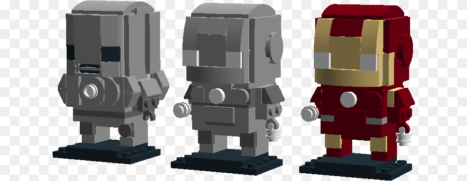 3 Lego Iron Man Mark 1 Arms, Robot, Head, Person, Railway Free Png Download