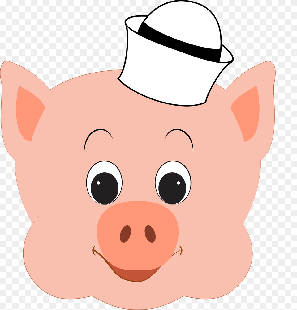 3 Little Pigs Face Clipart, Animal, Mammal, Pig, Piggy Bank Free Png Download