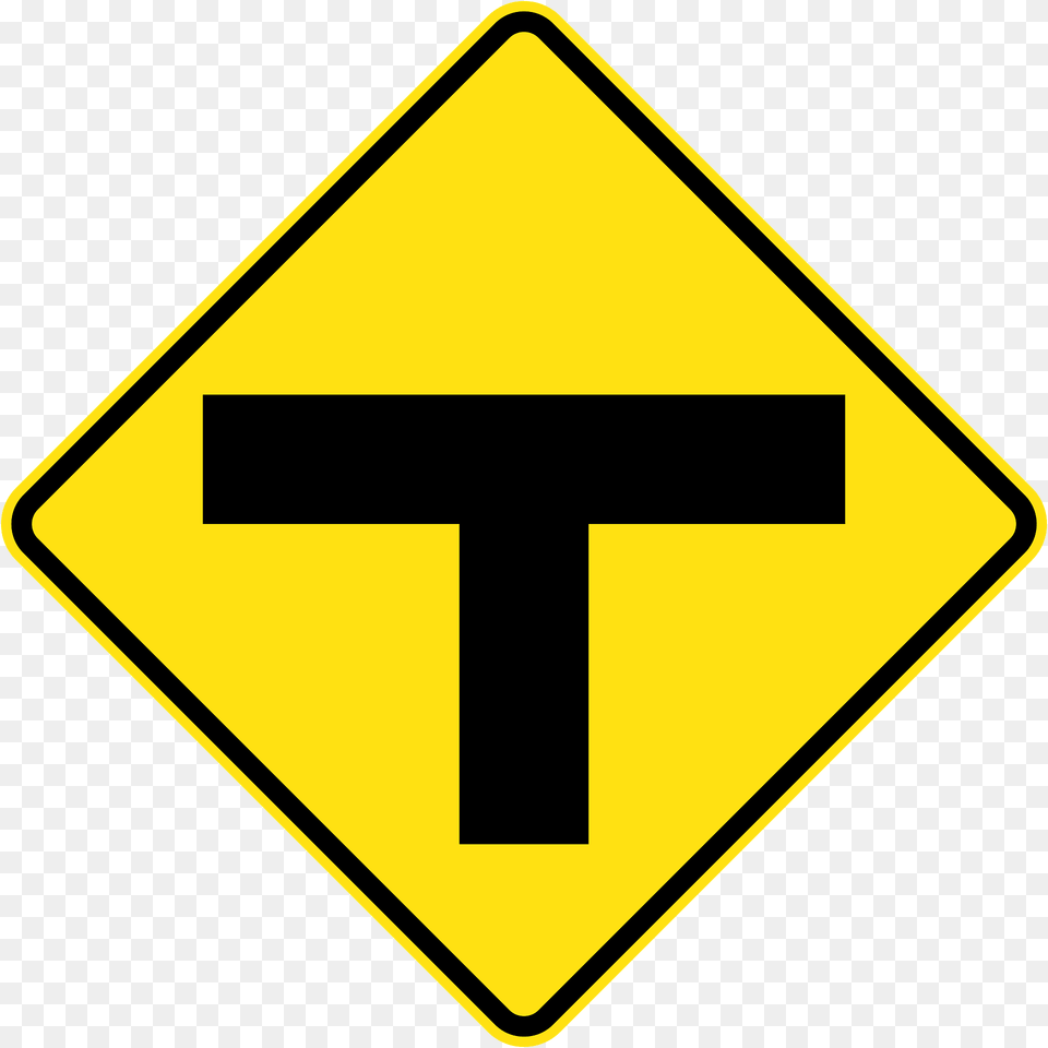 3 T Junction Clipart, Sign, Symbol, Road Sign Png