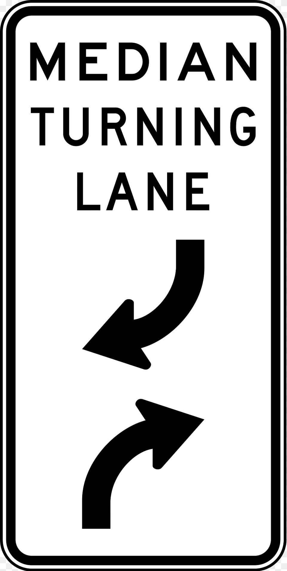 30 Median Turning Lane Clipart, Sign, Symbol, Road Sign Free Png