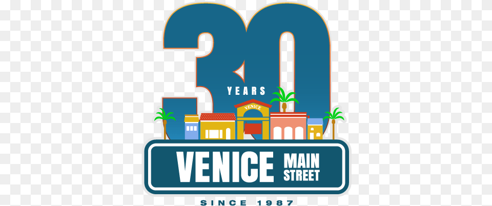 30th Anniversary For Mainstreet Inc Venice Mainstreet, Logo, Architecture, Building, Hotel Free Transparent Png