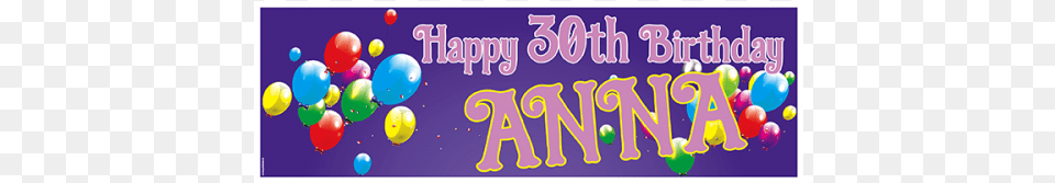 30th Birthday 30th Birthday Banners Samples, Balloon Png Image