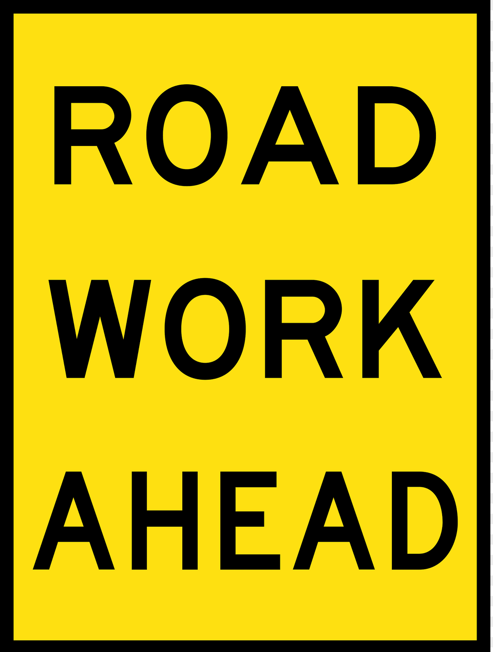 31 Roadwork Ahead Clipart, Sign, Symbol, Road Sign, Text Free Transparent Png