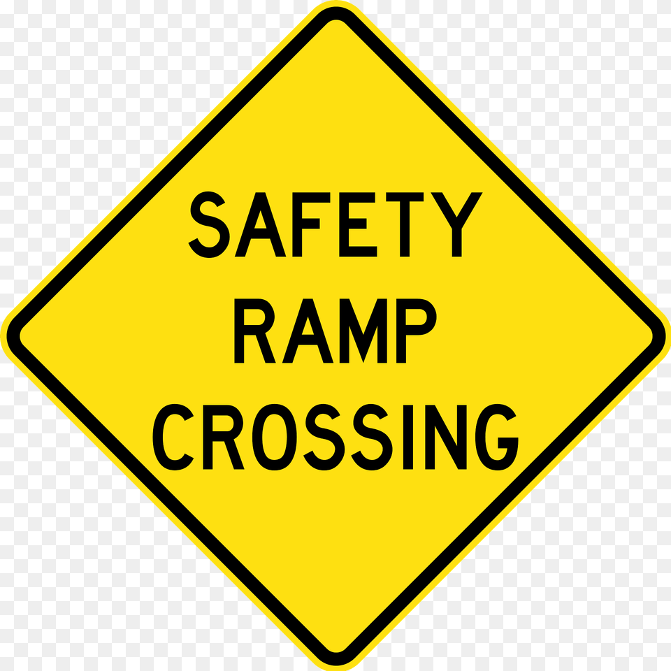 31 Safety Ramp Crossing Clipart, Sign, Symbol, Road Sign Free Png Download