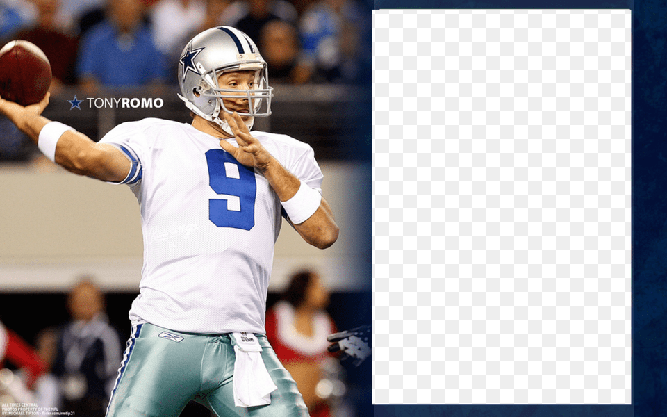 Tony Romo, People, Helmet, Person, Playing American Football Free Png Download
