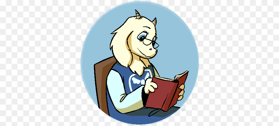 Undertale Toriel, Person, Reading, Book, Photography Png Image