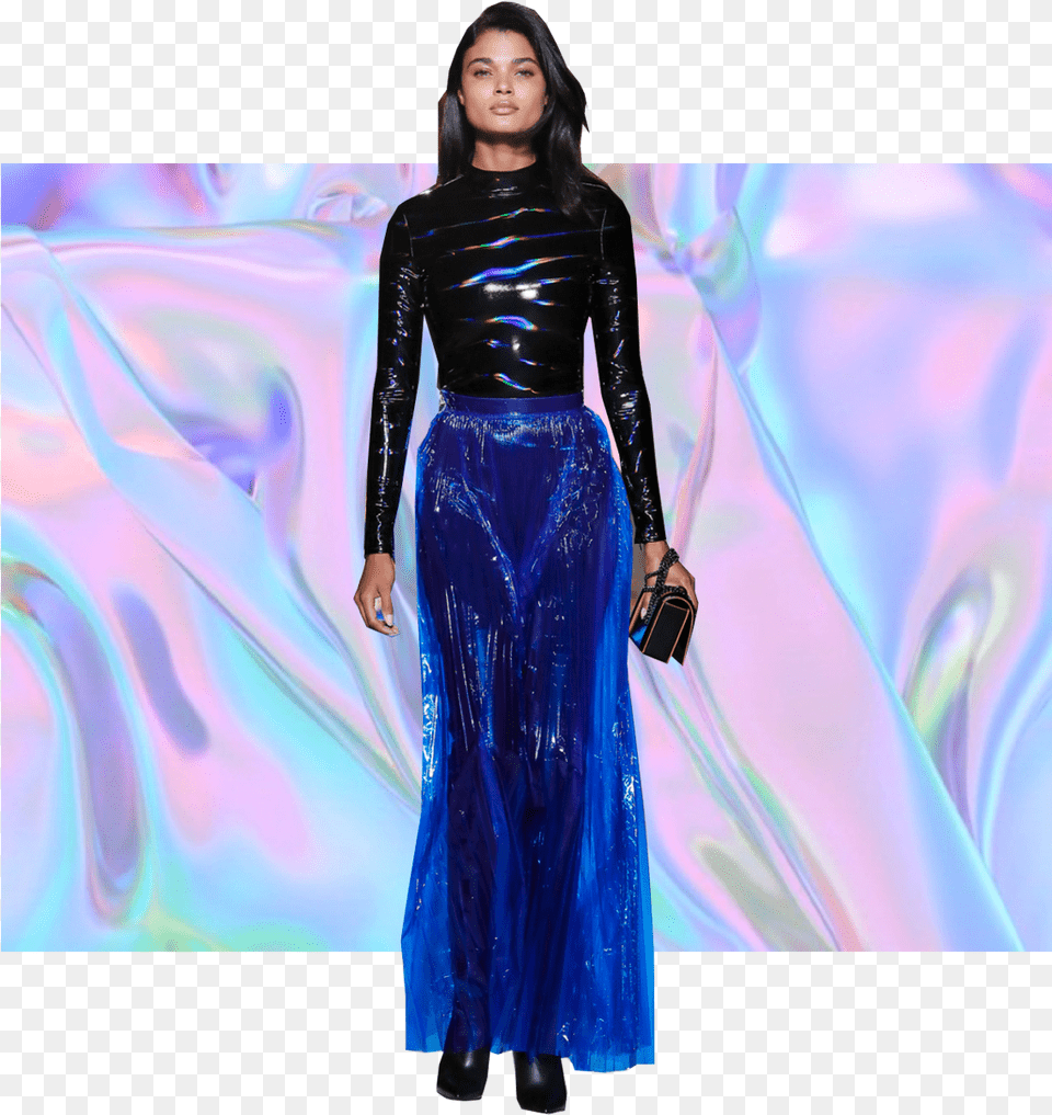 Iridescent, Adult, Velvet, Sleeve, Person Free Transparent Png