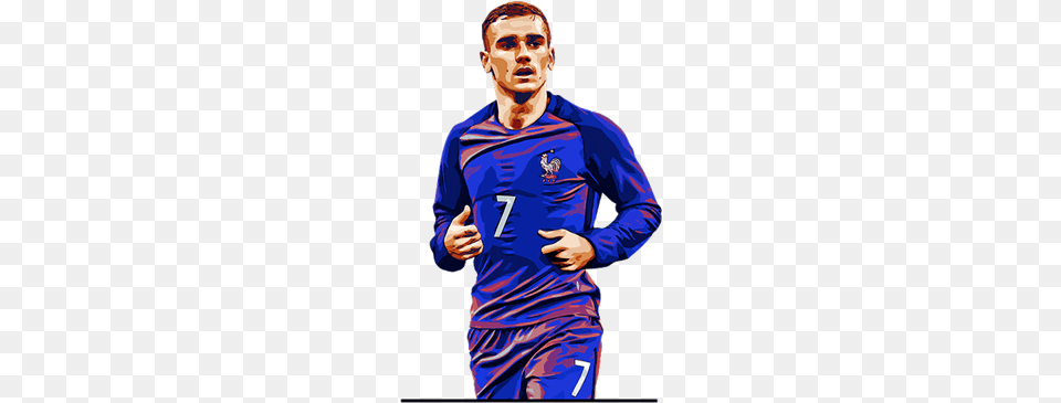 Griezmann, Shirt, Clothing, Man, Male Free Png