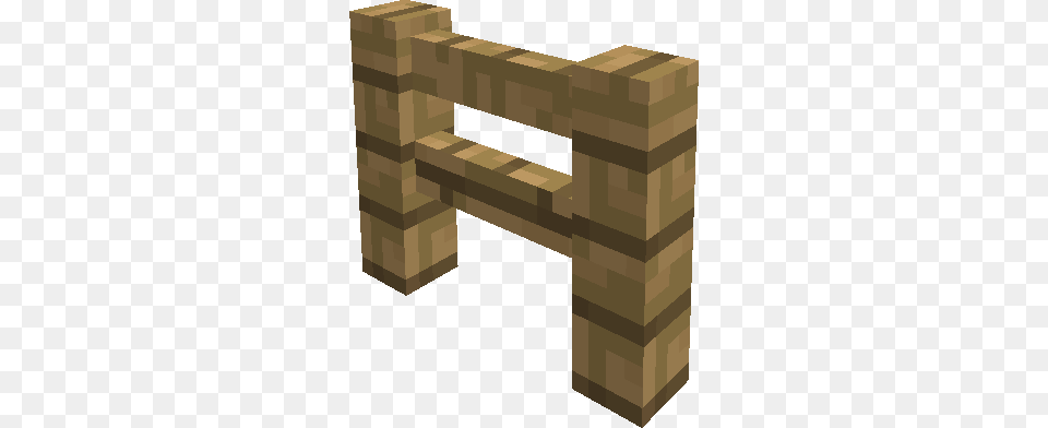 320x392 Minecraft Fence Minecraft Oak Wood Fence, Bench, Furniture, Table Free Png