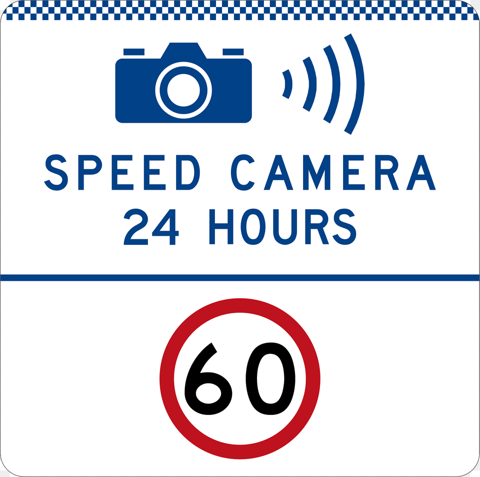327 1 Speed Camera 24 Hours Speed Limit Used In New South Wales Clipart, Text, Symbol Free Png