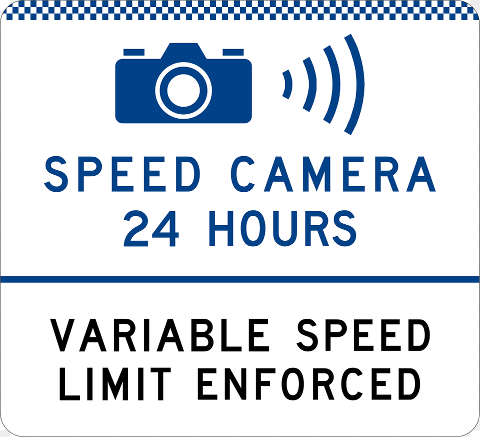 327 1 Speed Camera 24 Hours Variable Speed Limit Enforced Used In New South Wales Clipart, Text Free Png