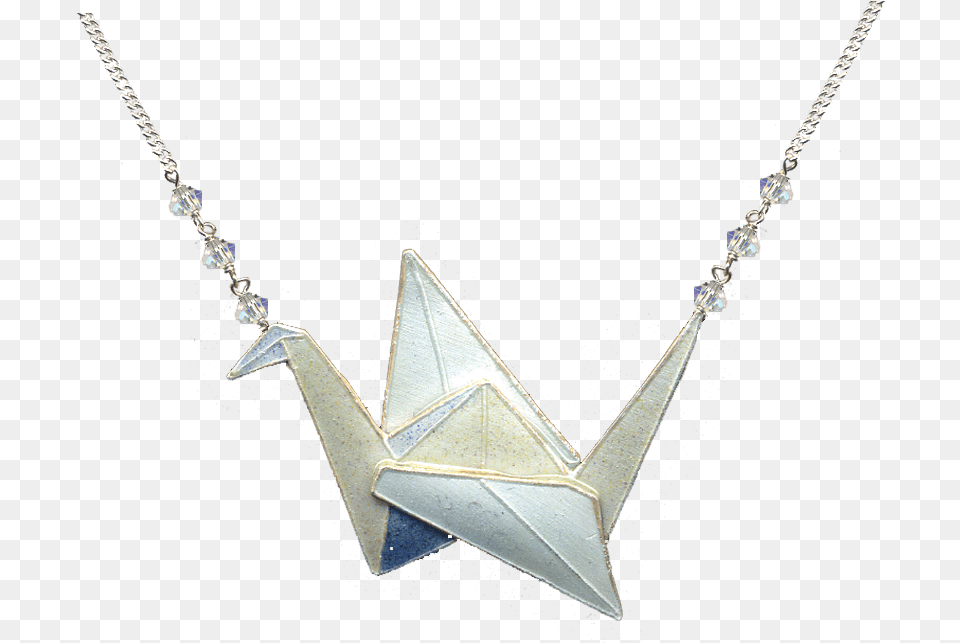 Origami Crane, Accessories, Jewelry, Necklace, Diamond Free Png Download
