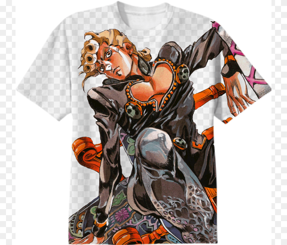 Giorno Giovanna, T-shirt, Book, Clothing, Comics Png