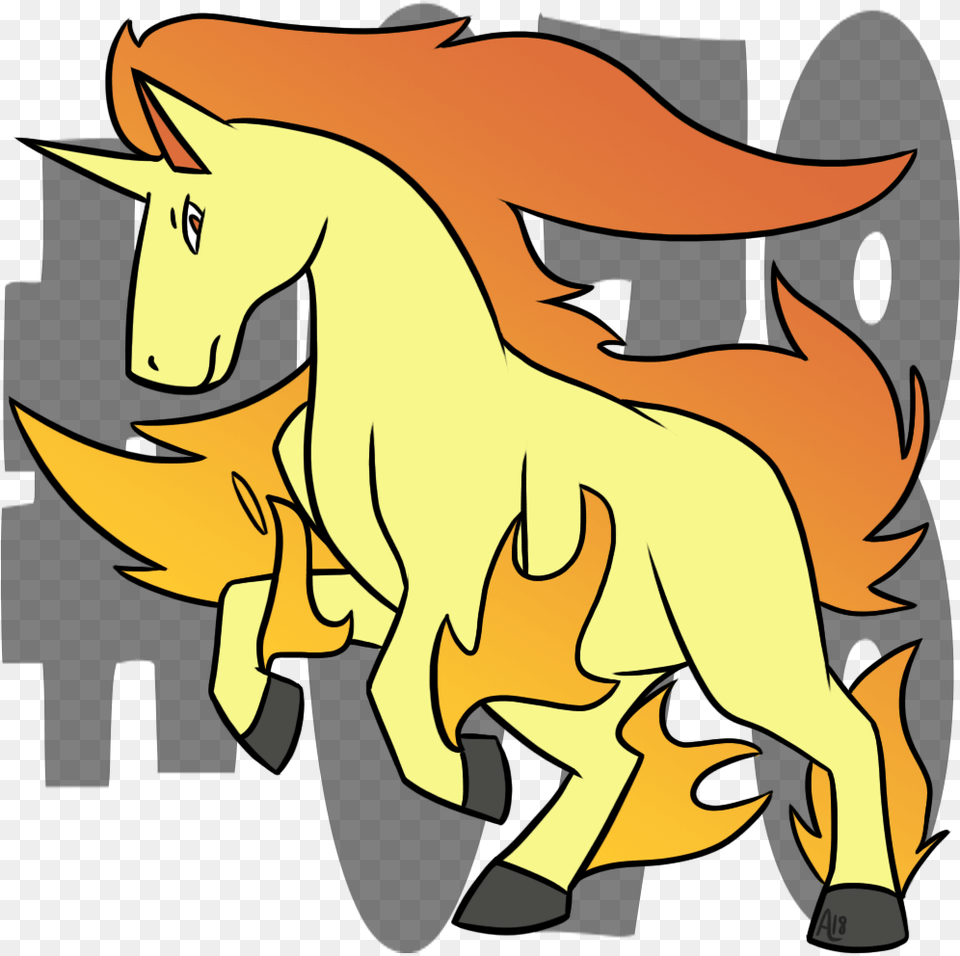 Rapidash, Baby, Person, Animal, Horse Free Png