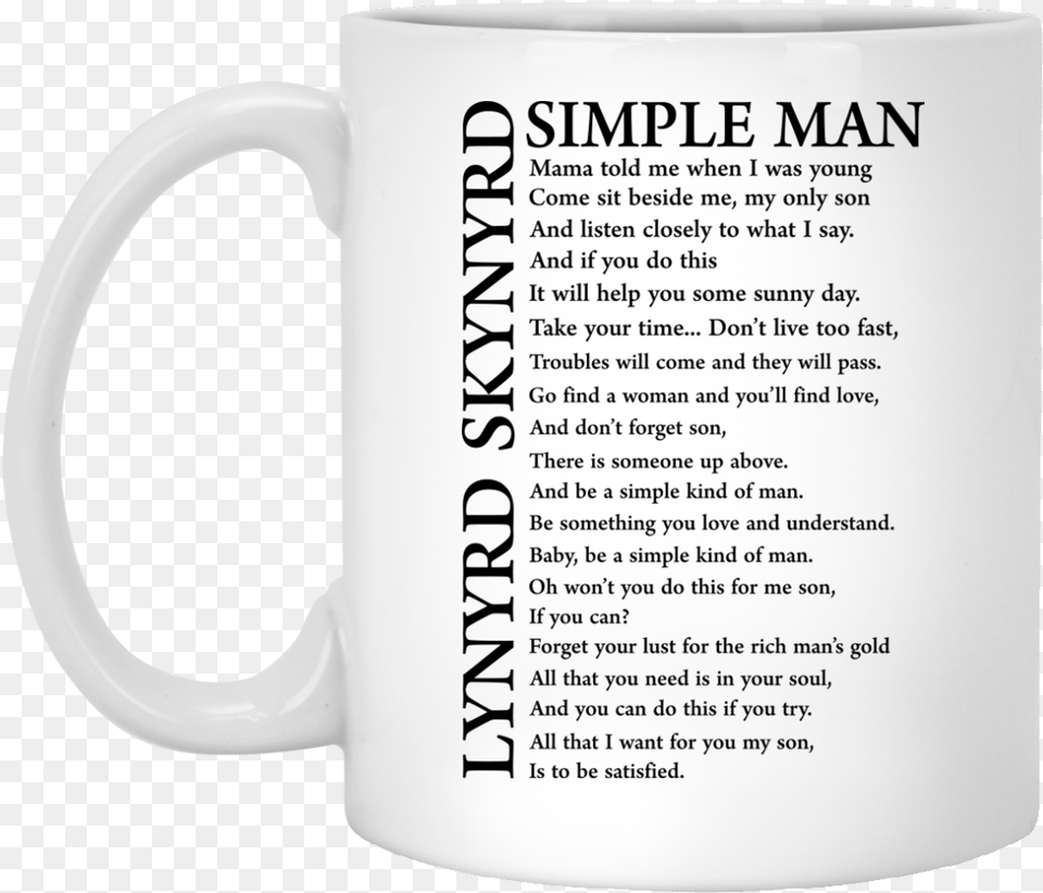 329px Lynyrd Skynyrd Simple Man Coffee Mug West Wing Mug Lead Like Jed, Cup, Beverage, Coffee Cup Free Png